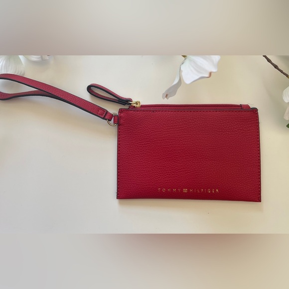 Tommy Hilfiger: Red Wristlet/ Cardholder (Red) - Picture 1 of 6